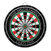 Personalized Family Dartboard with Custom Name  Dartscheibe (vorne)