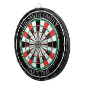 Personalized Family Dartboard with Custom Name  Dartscheibe (Vorderseite rechts)