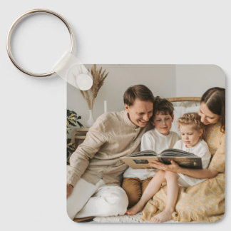 Personalized Family Double Sided Two Photo  Schlüsselanhänger