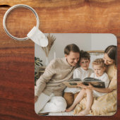 Personalized Family Double Sided Two Photo  Schlüsselanhänger (Vorderseite)