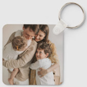 Personalized Family Double Sided Two Photo  Schlüsselanhänger (Rückseite)