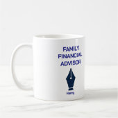 Personalized Family Financial Advisor Coffee Kaffeetasse (Links)