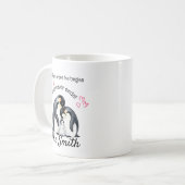 Personalized Family Is Where Love Never Ends Kaffeetasse (Vorderseite Links)