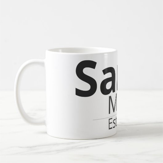 Personalized Family Mug – Custom Name & Role Gift Kaffeetasse (Links)