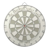 Personalized Family Name Custom Cabin Game Room  Dartscheibe (vorne)