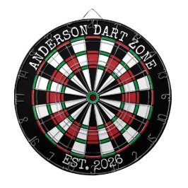 Personalized Family Name Dartboard Man Cave Dartscheibe