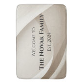 Personalized Family Name Doormat – Welcome Badematte (Vorderseite Vertikal)