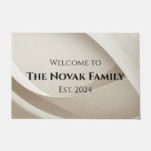Personalized Family Name Doormat – Welcome Fußmatte (Vorderseite)