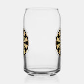 Personalized Family Name Gold Black Dartboard Dosenglas (Links)