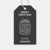 Personalized Family Name Merry Christmas Cookies Geschenkanhänger (Vorderseite)