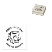 Personalized Family Name Merry Christmas  Gummistempel (Stempel)