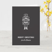 Personalized Family Name Merry Christmas Prince Karte (Gelbe Blume)