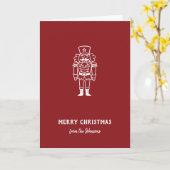 Personalized Family Name Merry Christmas Prince Karte (Gelbe Blume)