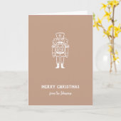 Personalized Family Name Merry Christmas Prince Karte (Gelbe Blume)