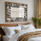 Personalized Family Name Poster Farmhouse Decor