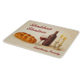 Personalized Family Name Shabbat Shalom Schneidebrett (Ecke)