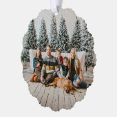 Personalized Family Photo Christmas Ornament Tag (Links)