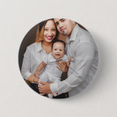 Personalized Family Photo Custom Button (Vorderseite)