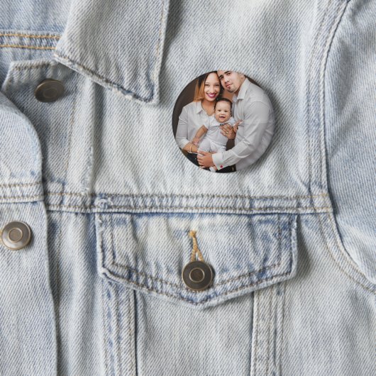 Personalized Family Photo Custom Button (Beispiel)