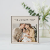 Personalized Family Photo | Custom Family Name (Stehend Vorderseite)