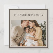 Personalized Family Photo | Custom Family Name (Vorderseite)