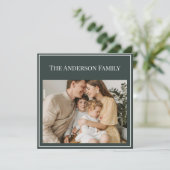 Personalized Family Photo | Custom Family Name (Stehend Vorderseite)