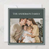 Personalized Family Photo | Custom Family Name (Vorderseite)