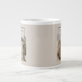 Personalized Family Photo | Custom Family Name  Jumbo-Tasse (Vorderseite)