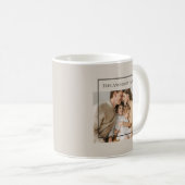Personalized Family Photo | Custom Family Name  Kaffeetasse (VorderseiteRechts)