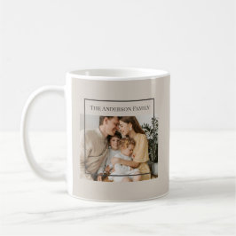 Personalized Family Photo | Custom Family Name Kaffeetasse