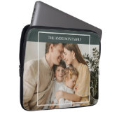 Personalized Family Photo | Custom Family Name Laptopschutzhülle (Vorne Rechts)