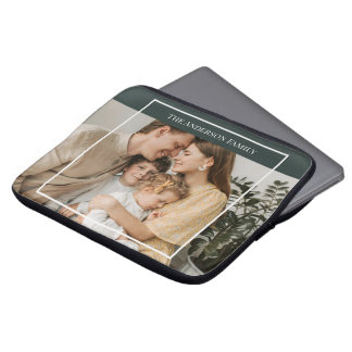 Personalized Family Photo | Custom Family Name Laptopschutzhülle