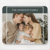 Personalized Family Photo | Custom Family Name  Mousepad (Vorne)