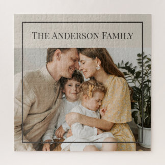 Personalized Family Photo | Custom Family Name  Puzzle