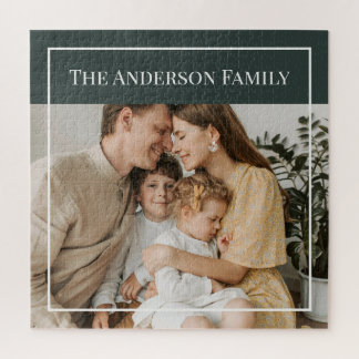 Personalized Family Photo | Custom Family Name Puzzle