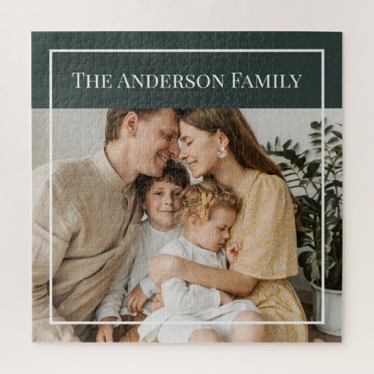 Personalized Family Photo | Custom Family Name  Puzzle (Vertikal)