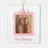 Personalized Family Photo Merry Christmas Ornament (Links)