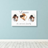 Personalized Family Photo Poster – Custom Name  Leinwanddruck (Insitu (Holzboden))
