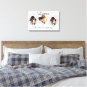 Personalized Family Photo Poster – Custom Name  Leinwanddruck (Insitu (Schlafzimmer))