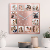 Personalized Family Photo Rose Gold Elegant
