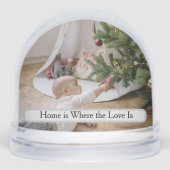 Personalized Family Photo Snow Globe Schneekugeln (Vorderseite)