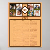 Personalized family photos wall Calendar  Poster (Vorne)