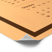 Personalized family photos wall Calendar  Poster (Ecke)