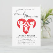 Personalized Family Reunion Party Invitation Einladung (Stehend Vorderseite)