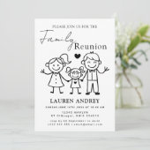 Personalized Family Reunion Party Invitation Einladung (Stehend Vorderseite)