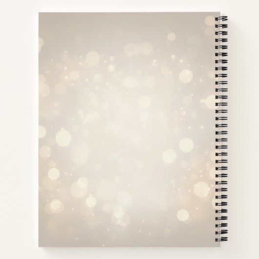 Personalized Family Tree Floral Notebook Notizblock (Rückseite)