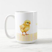 Personalized Farm Animal Mug – Cute Chick Design Kaffeetasse (Links)