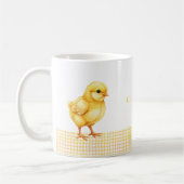 Personalized Farm Animal Mug – Cute Chick Design Kaffeetasse (Links)