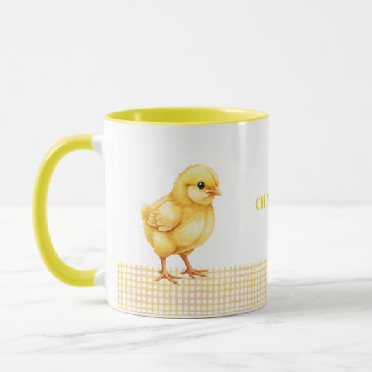 Personalized Farm Animal Mug – Cute Chick Design Tasse (Links)