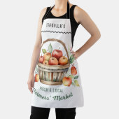 Personalized Farmers Market Rustic Apples Kitchen Schürze (InSitu)